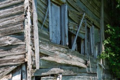 Abandoned Bulding Corner Windows