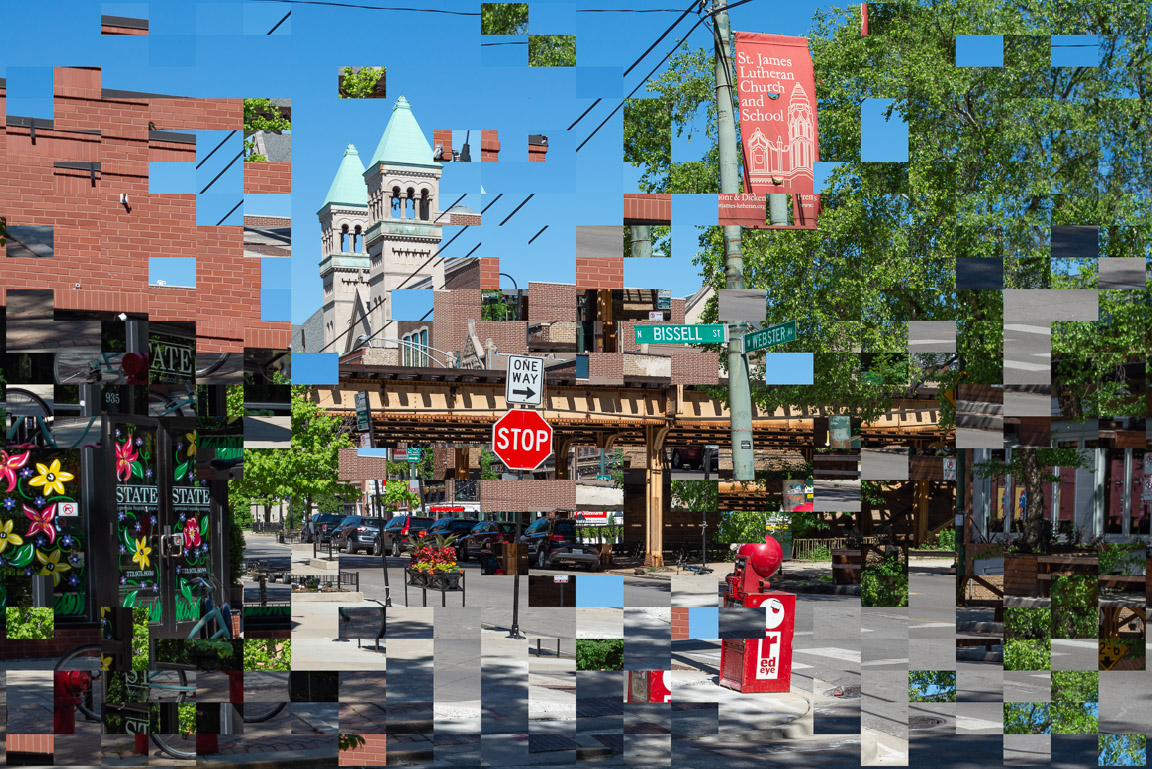 Out of Context (Lincoln Park Steeples and Tracks)