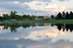 Across the Flooded Retention Area