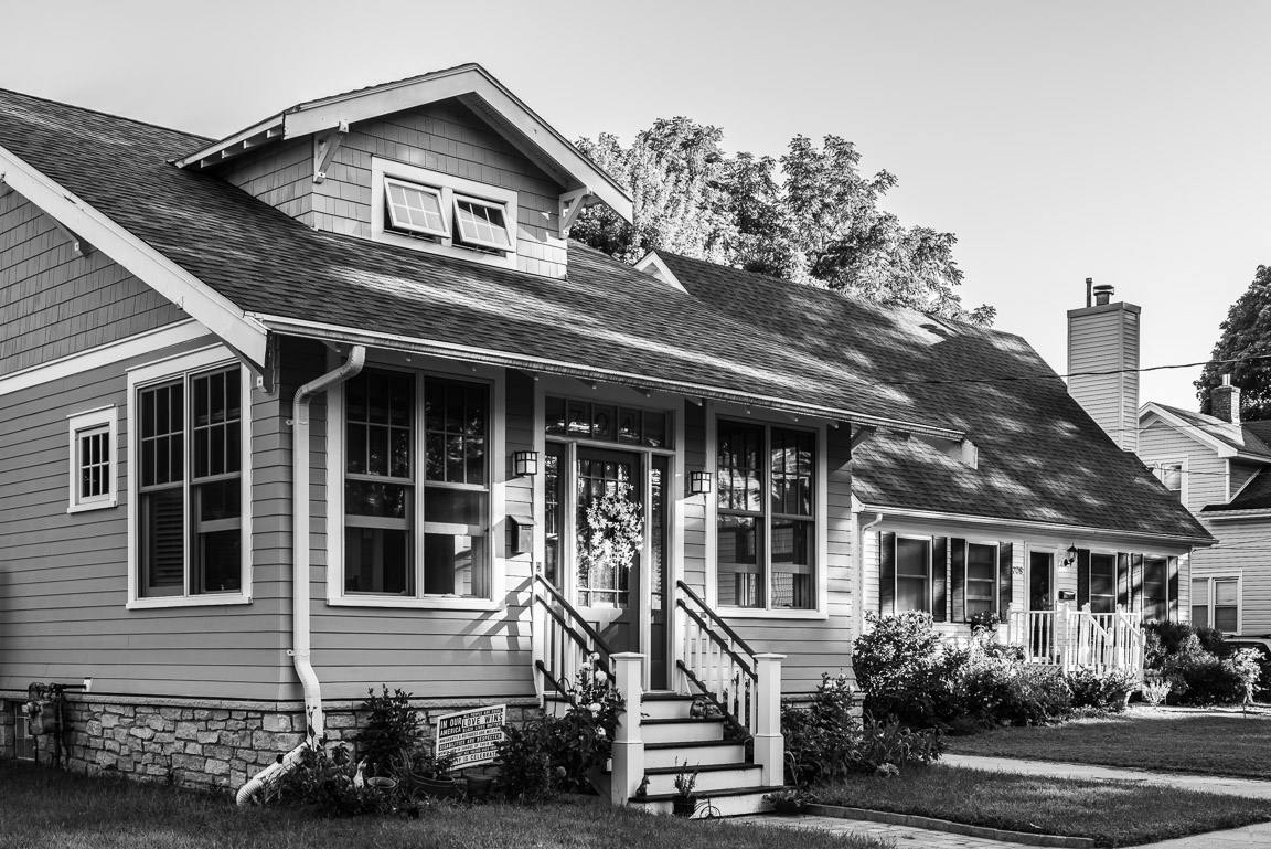 Houses - Gray with Steps and Neighbor