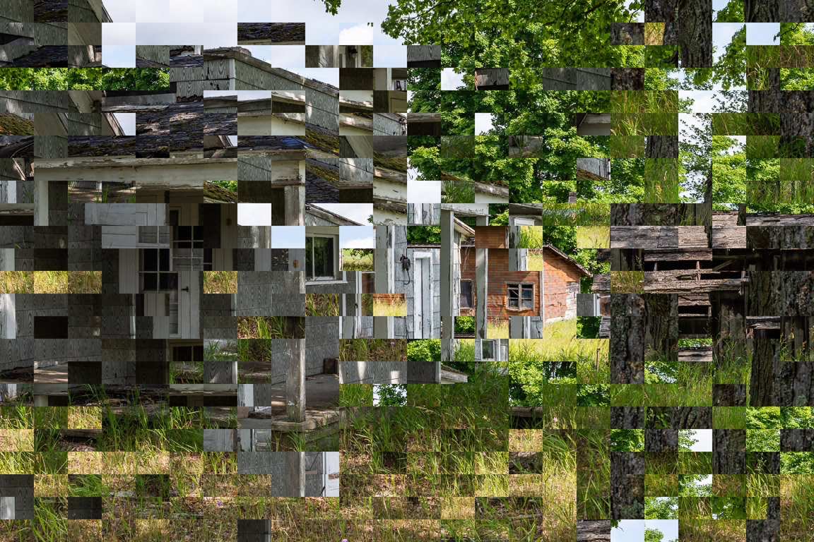 Out of Context (Old Gray Porch Distant Shacks)