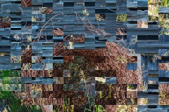 Out of Context (Barbed Wire Spool Wooden Wall)