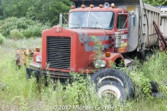 Red Truck with Tires