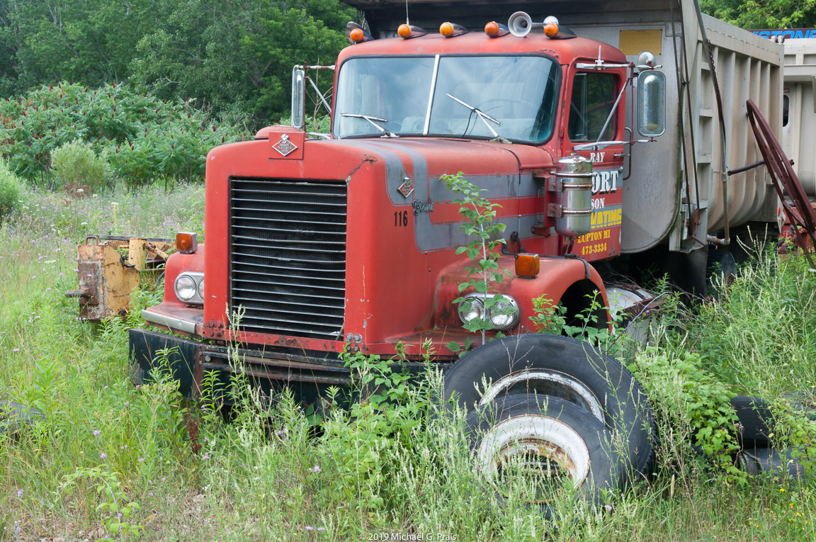 Red Truck with Tires