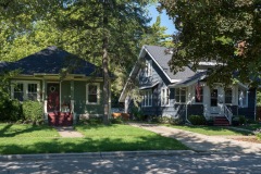 Houses - Green and Gray in Shade