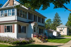 Houses - White Sunroom and Neighbor