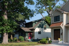 Houses - White and Green with New Neighbor